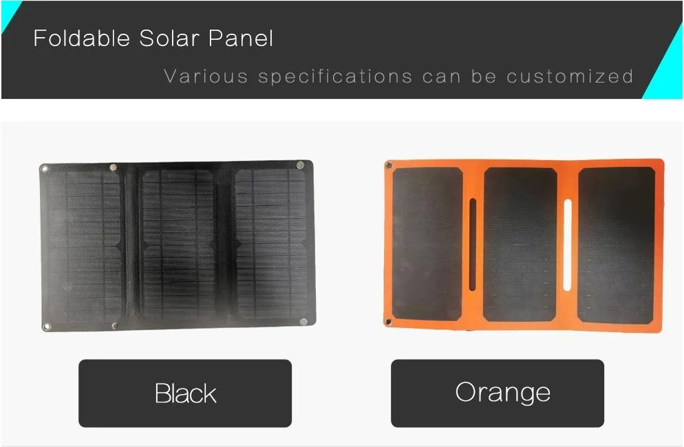 100W Mono Manocrystalline Solar Panels Flexible 4-Fold Folding Solar Modules Portable Power Station