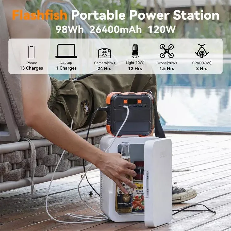 100W 230V Lithium Rechargeable Solar Generator Portable Power Station for Outdoor Camping