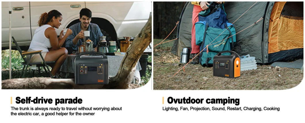 Portable Power Station 1000W 1280wh for Camping Outdoor Emergency Backup