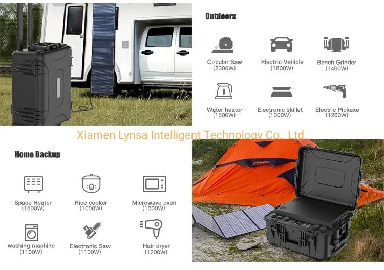 5000W Portable Power Station with Trolley for Camping and Travelling