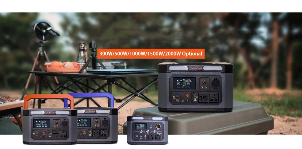 1500W Portable Power Station Solar Generator for Outdoor Emergency Power Supply