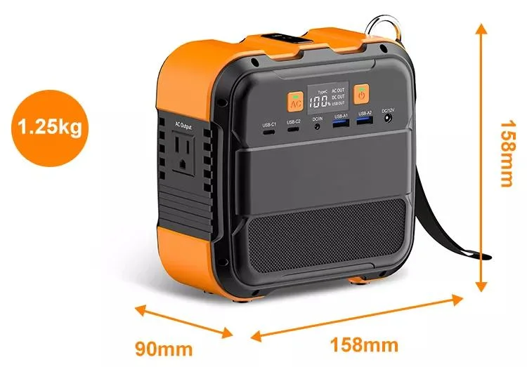 100W 230V Lithium Rechargeable Solar Generator Portable Power Station for Outdoor Camping